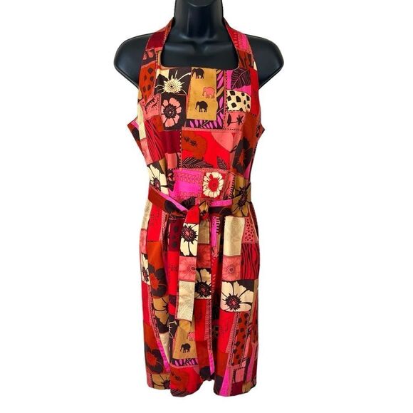 Russell Kemp Patchwork Animal Safari Print Dress - Picture 1 of 12
